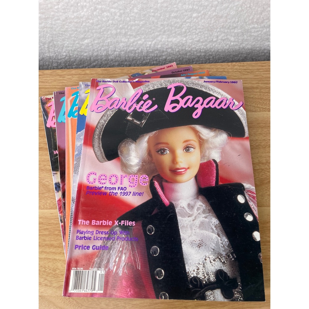 Barbie Bazaar Magazine 1997 Lot of 5 Issues Price‎ Guide Vintage Doll Collector